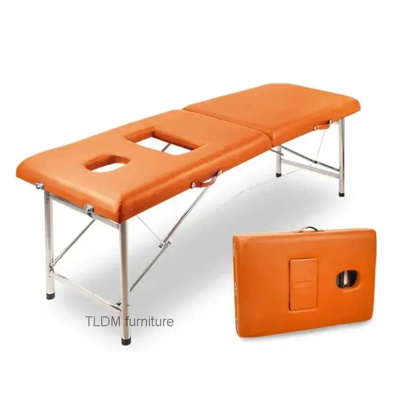 Beauty Couch Stretcher Massage Pliable Portable Salon Tables Cosmetic Bed Folding Spa Lettino Pieghevole Professional Table