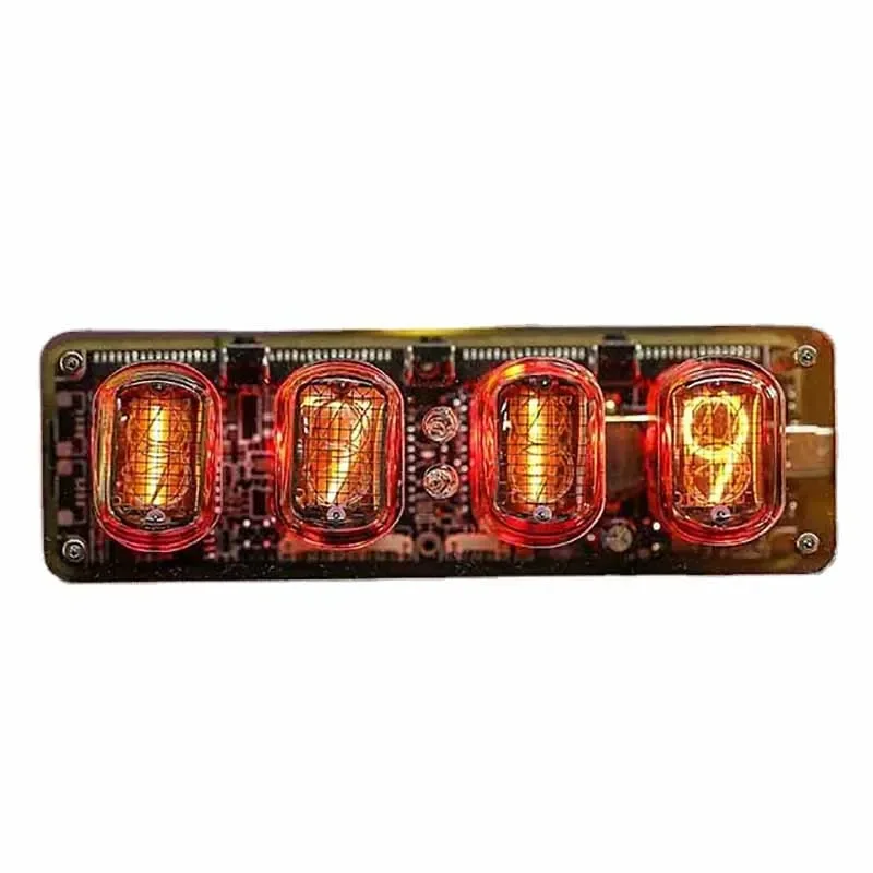 

Часы Nixie Tube, винтажные электронные цифровые настольные часы, настольные компьютерные часы, настольные часы, аксессуары для украшения рабочего стола