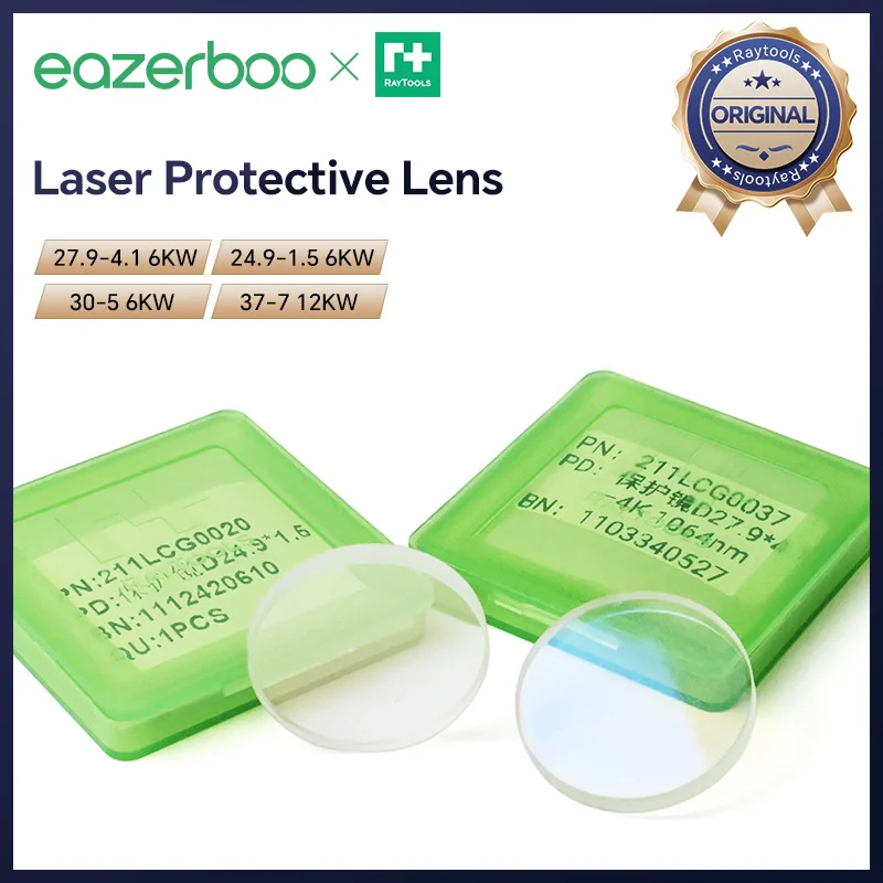 

Eazerboo Raytools Protective Windows Laser Optical Protective Lens 27.9x4.1 for Raytools Fiber Laser Head BT240S BM109 BM114S