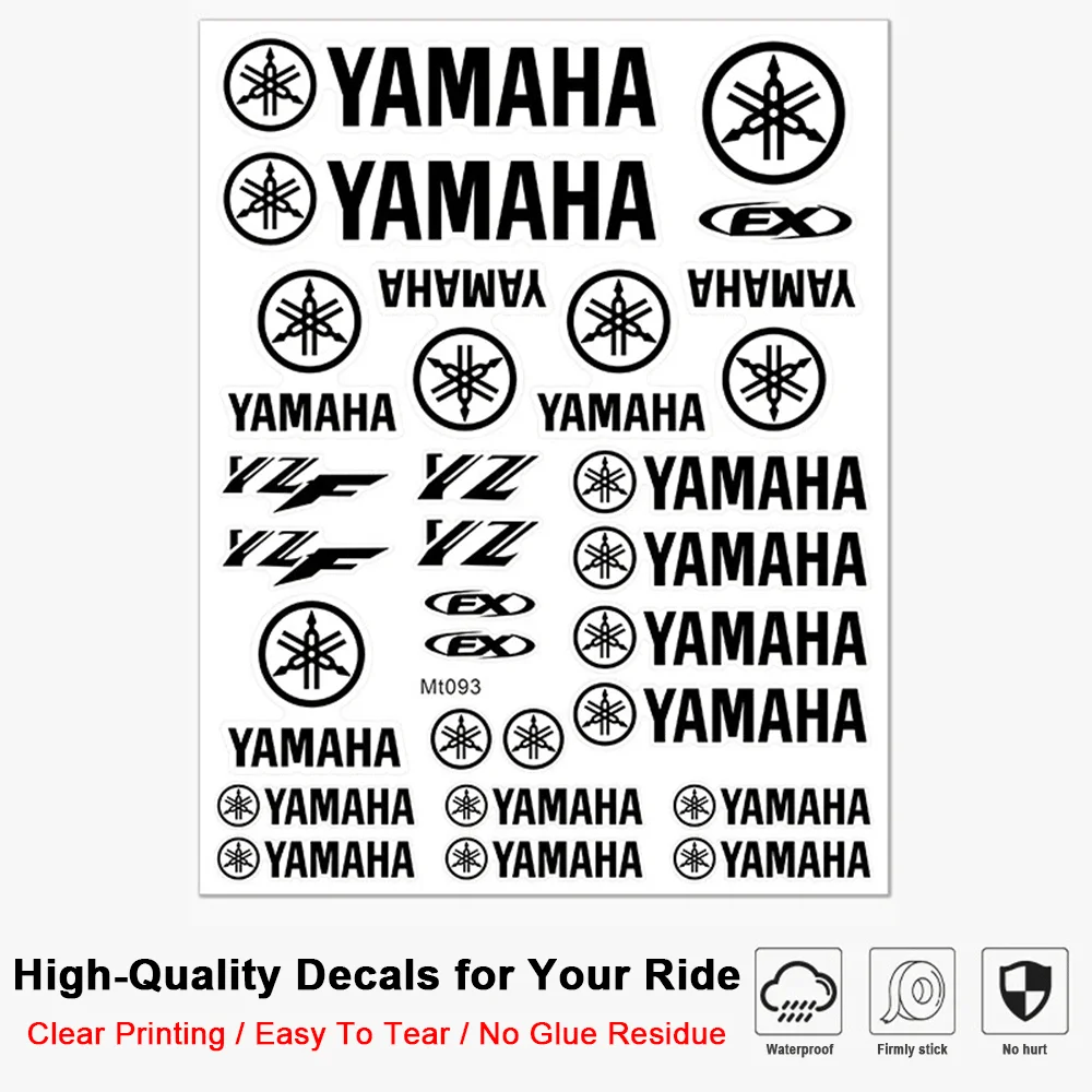 Multi-Purpose Motorcycle Decal Stickers Black White Geometric Pattern Waterproof Vinyl for Scooter Fairing Accessories view 6