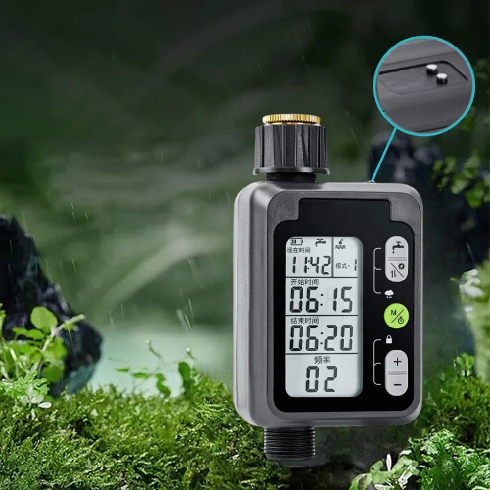 Programmable Automatic Water Timer With Rain Delay For Garden Lawn Sprinkler Drip Irrigation System Controller