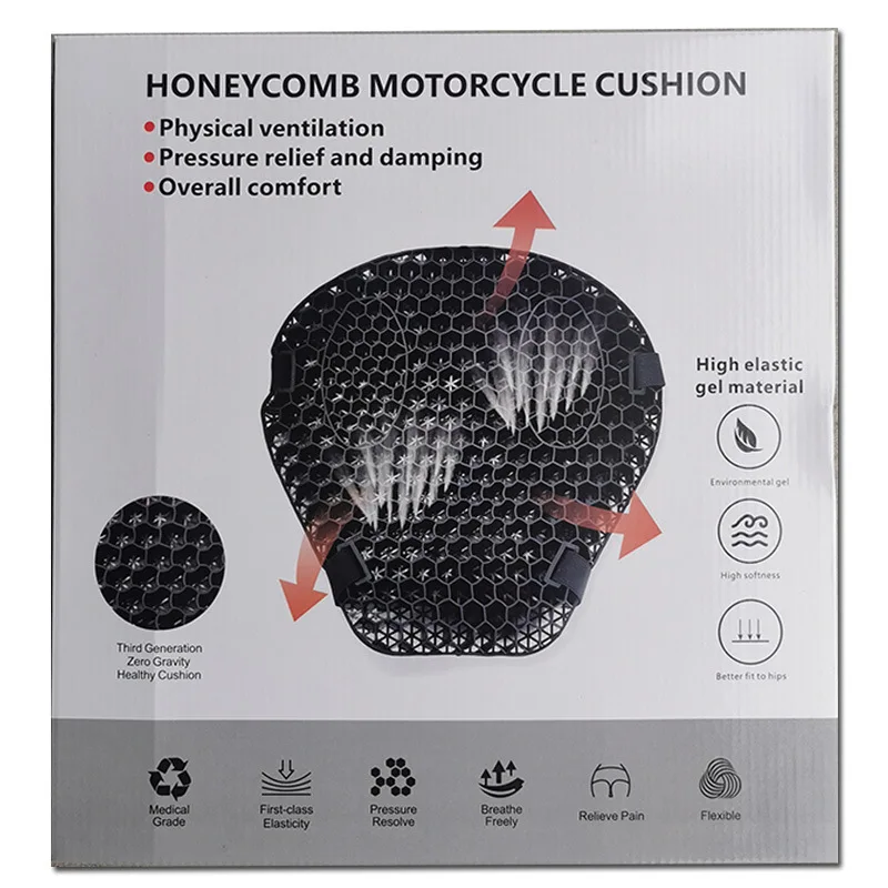 

Shock-absorbing motorcycle seat cover In stock seat cushion sun protection electric bike seat pad