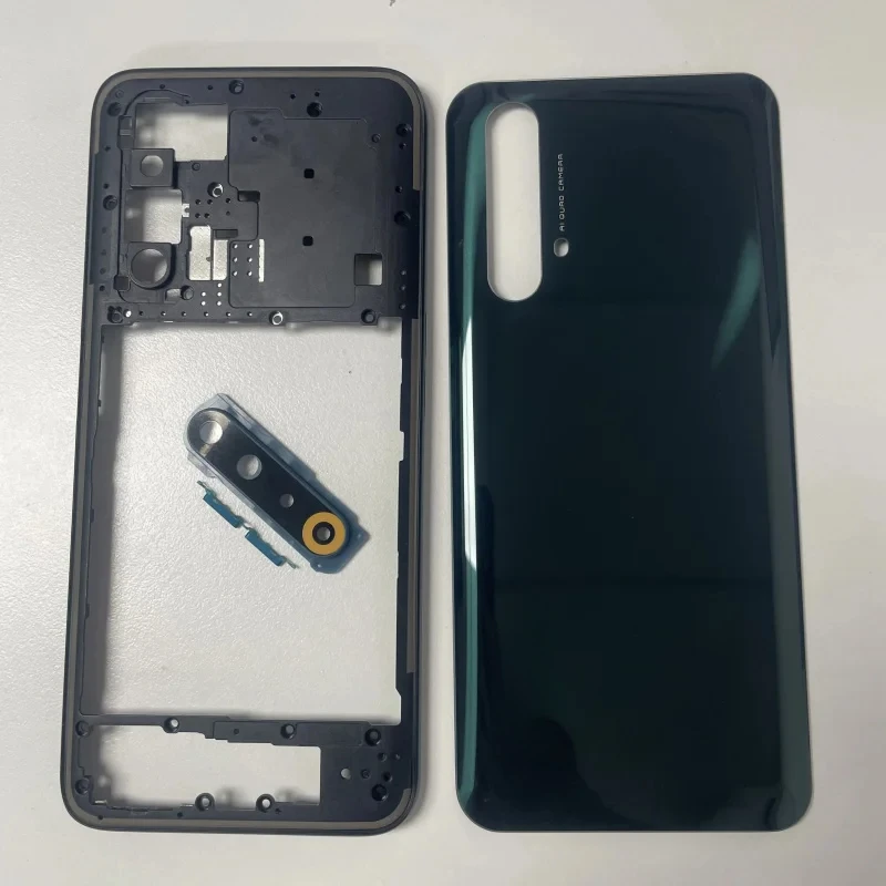 

Full Housing Case For Oppo Realme X50 5G RMX2144 Middle Frame Back Battery Cover Panel Housing Case Repair parts