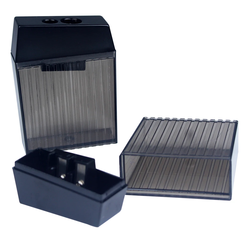 Grande Estilo Double-Hole Plastic Handheld Sharpener, Escritório Papelaria, Material Escolar Estudante, 523A, 1Pc