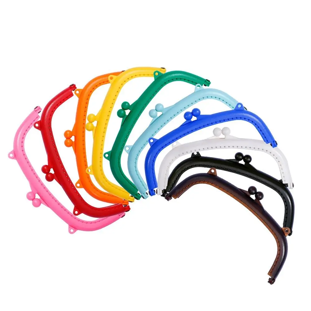 Plastic Handtas Frame Kus Gesp Mini Candy Color Bag Hardware Tas Kus Clasp Lock Bag Frame Gesp Diy Craft