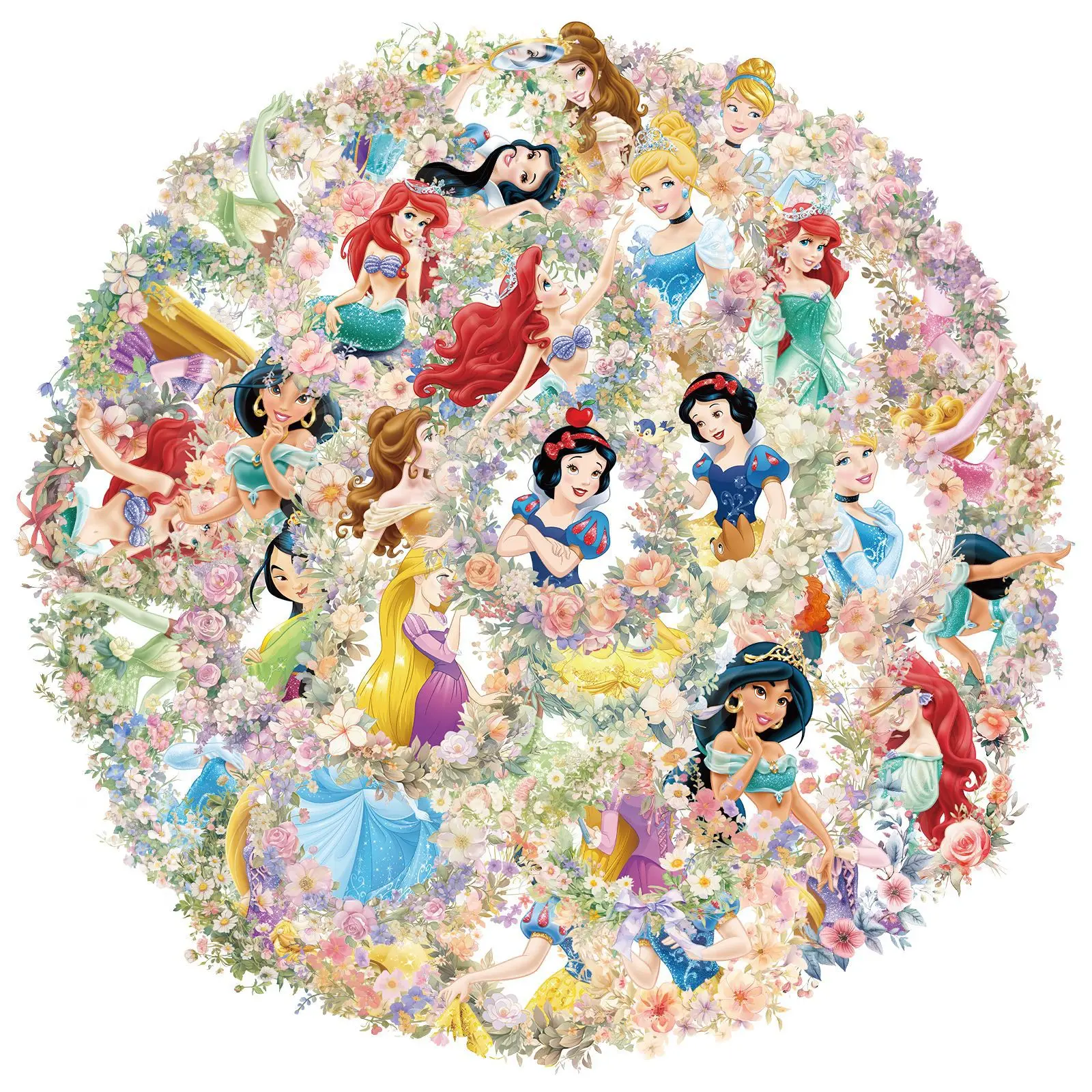 50pcs Cartoon Princess Cartoon Graffiti Stickers DIY Phone Guitar Laptop Notebook Suitcase Cup Waterproof Sticker Kids Toy Gifts - Image 4