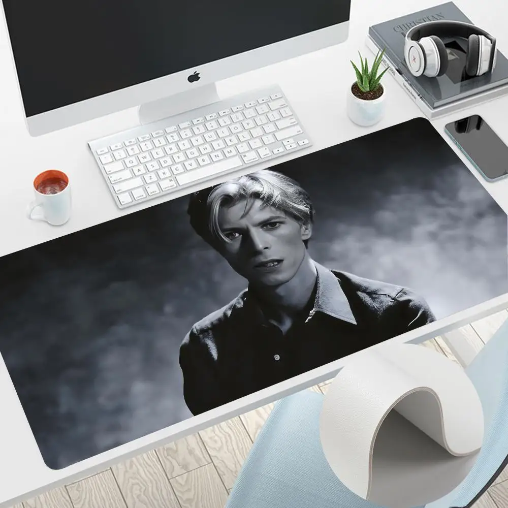 

D-David S-Singer B-Bowies Mouse Pad Home Office Large Mouse Pad Gamer Waterproof PU Leather Desk Mat Computer Mousepad Keyboard