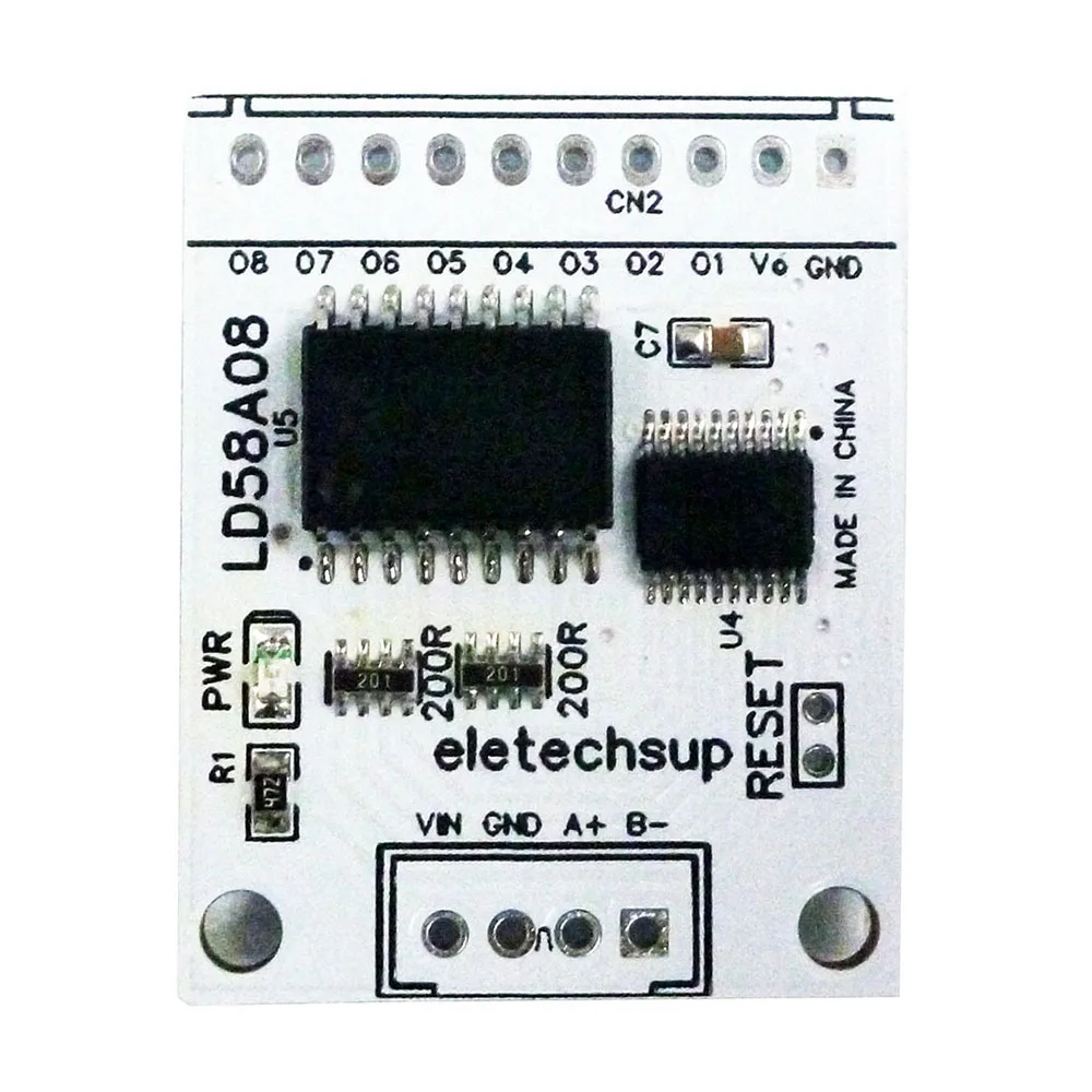 8ch RS485 Modbus RTU DO/PWM Output Multifunction MOS Driver Board for Multilayer Signal Lights LED Relay Solenoid Valves Motor