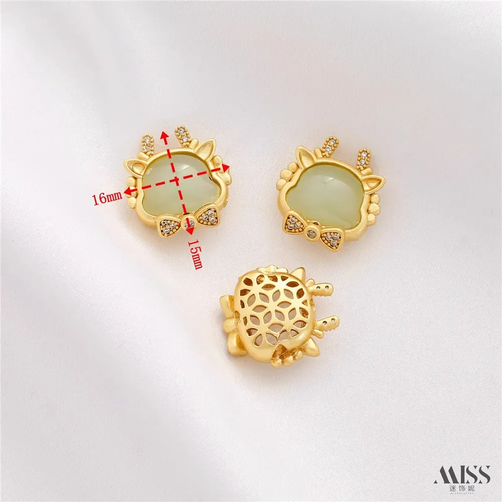 كتم الذهب الذهب القديم مطعمة اليشم التنين حبة التقسيم مزدوجة قلادة عصابة سوار ذاتي الصنع قلادة سلسلة مجوهرات اكسسوارات