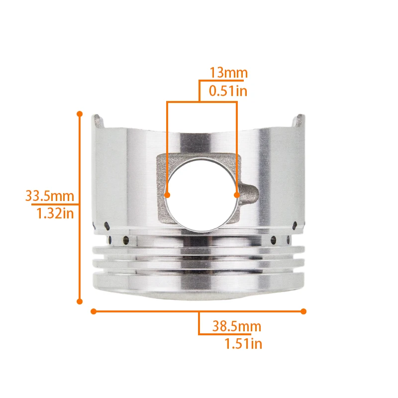 Motorcycle ATV Scooter Motorbike Cylinder Piston Assy For Honda GY6 50 Spacy 125 50cc 4 Stroke Moped Go Kart Engine