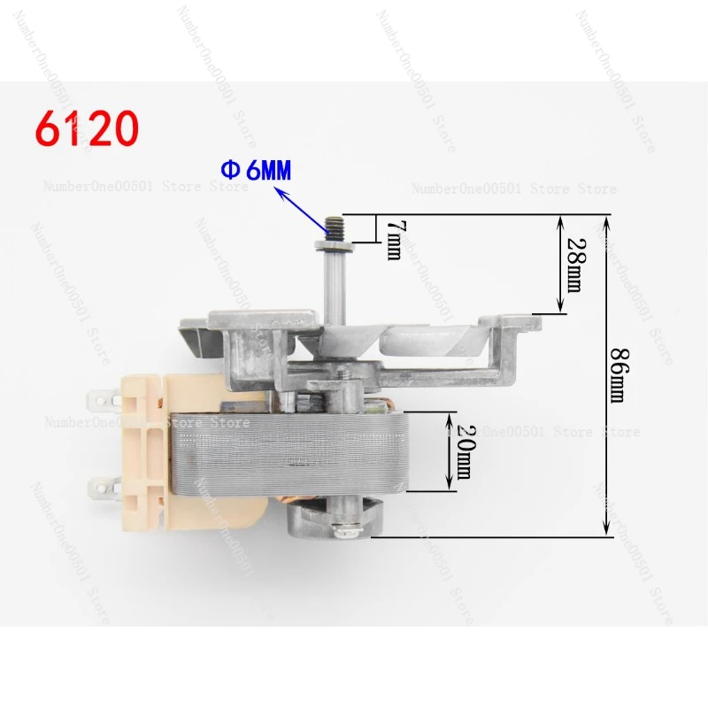 Household commercial oven steam oven motor fan high temperature resistance 6020 YJ6120 6040 6140