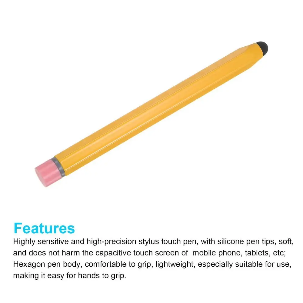 Universal Kids Stylus Pen Rubber Tip High Precision Touch Screen Pen Silicone Multifunctional for iOS/Android