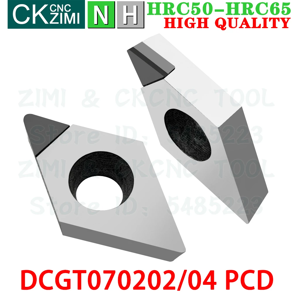 Imagem -03 - Pcd Dcgt070204 Pcd Insertos Pcd Insertos de Diamante para Torneamento Ferramentas Dcgt 0702 Dcgt0702 Pcd Cnc Mecânica Ferramentas de Corte de Metal para Cobre Alumínio Dcgt070202