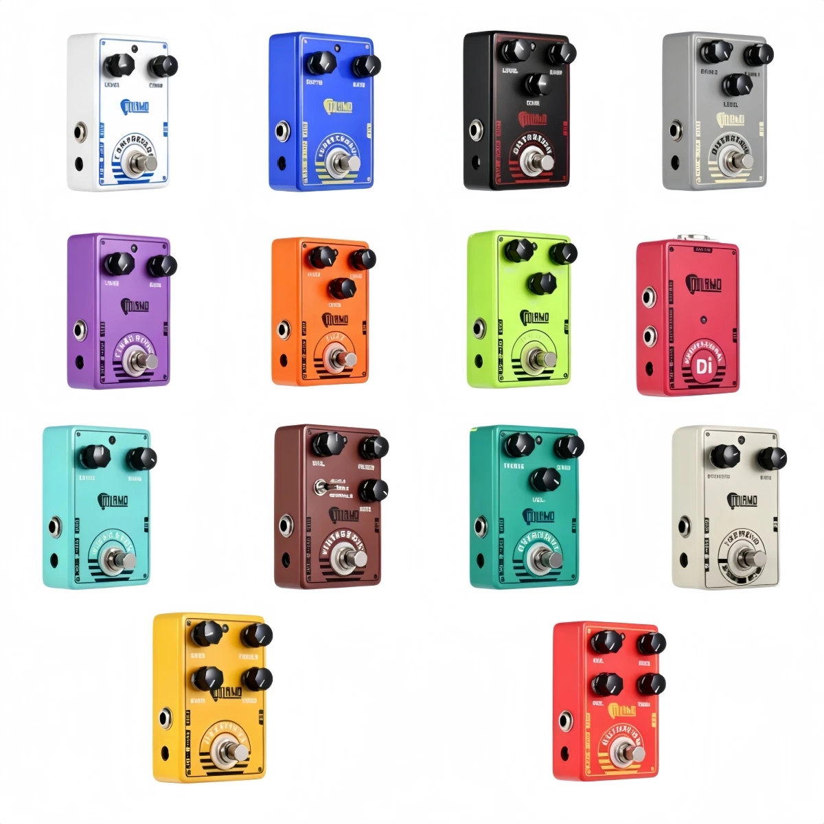

Dolamo Electric Guitar Effect Pedal Chubby Comp Delay Compressor Fuzz Distortion Overdrive D1-14 Series for Guitar Player Rig