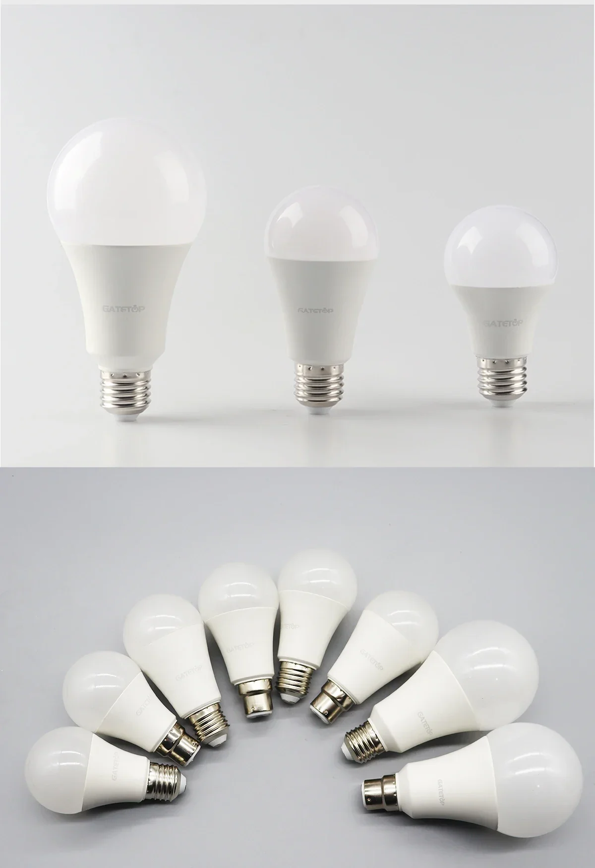 2Pack No Flicker LED Bulb Lamp B22 AC 220V 110V No Flicker 3W 8W 9W 12W 18W 24W Warm Lighting for Home Derection Lamparas Leds