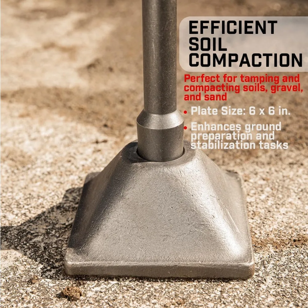 Mata Bor Palu Penghancur Beton Elektrik dengan Tangkai Tamper dan Pelat untuk Pemecah Beton - Alat Penghancur Tugas Berat