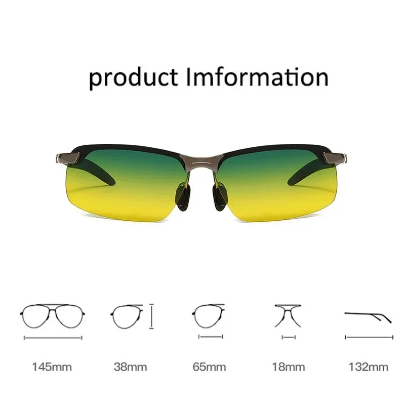 Photochromic Sunglasses Men Polarized Driving Chameleon Glasses Male Change Color Sun Glasses Day Night Vision Driver's Eyewear