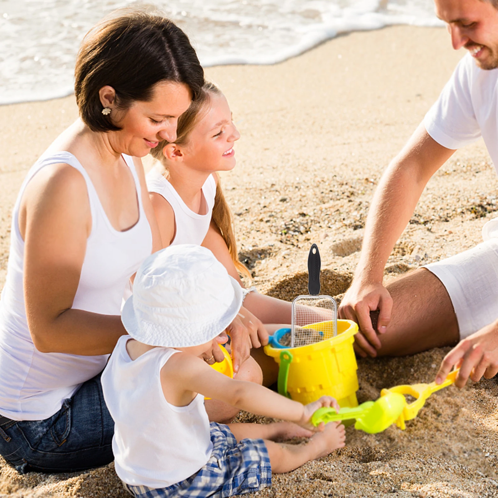 

Stainless Steel Beach Filter Shovel Sand Scooper Kids Toys Lightweight Portable Shell Design Pooper Scoop Cat Dog Litter Cleaner