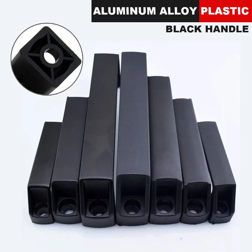 1/2/4Pcs Thickened Cabinet Door Handles Aluminum Alloy/plastic Plastic Industrial Cabinet Door Handle Lenght 90 150 120 180mm