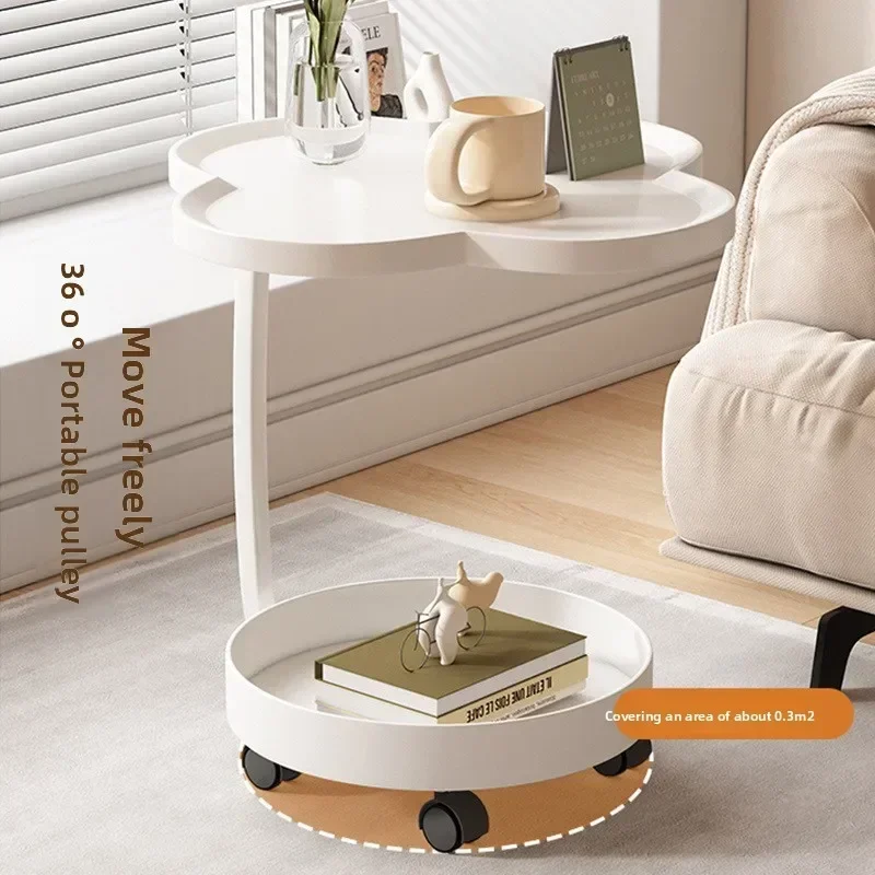 

Stable Side few Double sofa side cabinet Table mobile shelf Small coffee table