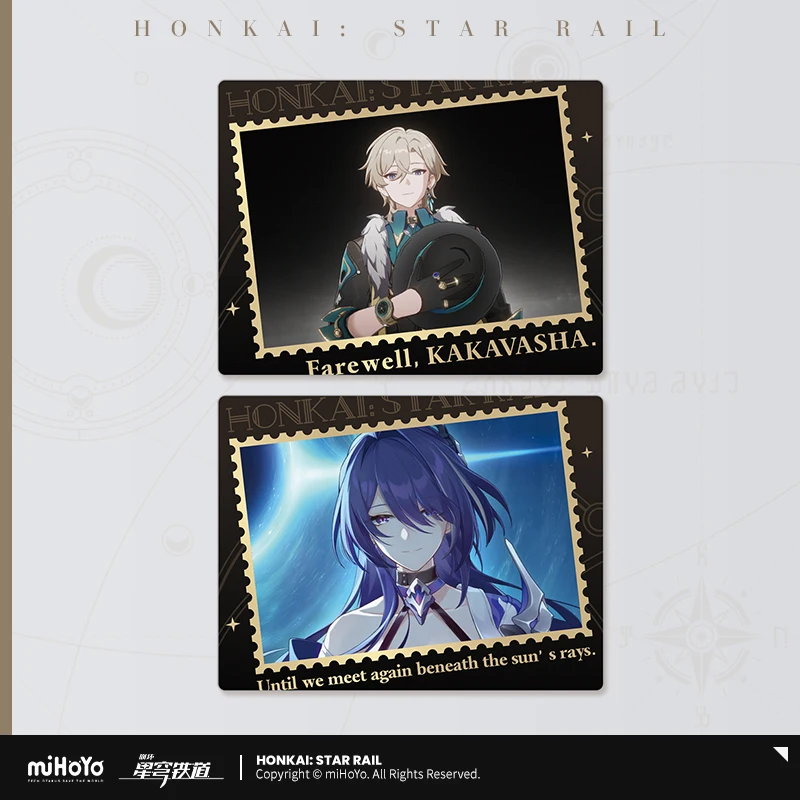 

Honkai Star Rail Official miHoYo Original YNTX Raiden Bosenmori Mei Aventurine Badge Set Collection Refrigerator Magnet