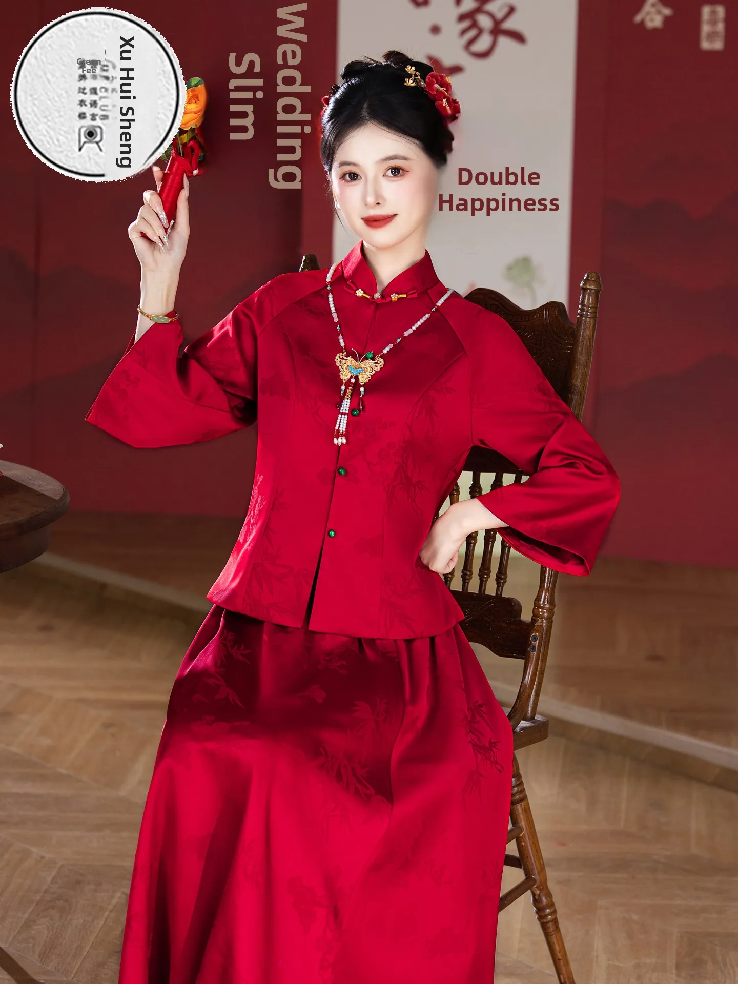 red-wedding-suit-two-piece-set-new-chinese-sle-national-trend-improved-flag-robe-vintage-engagement-marriage-toas