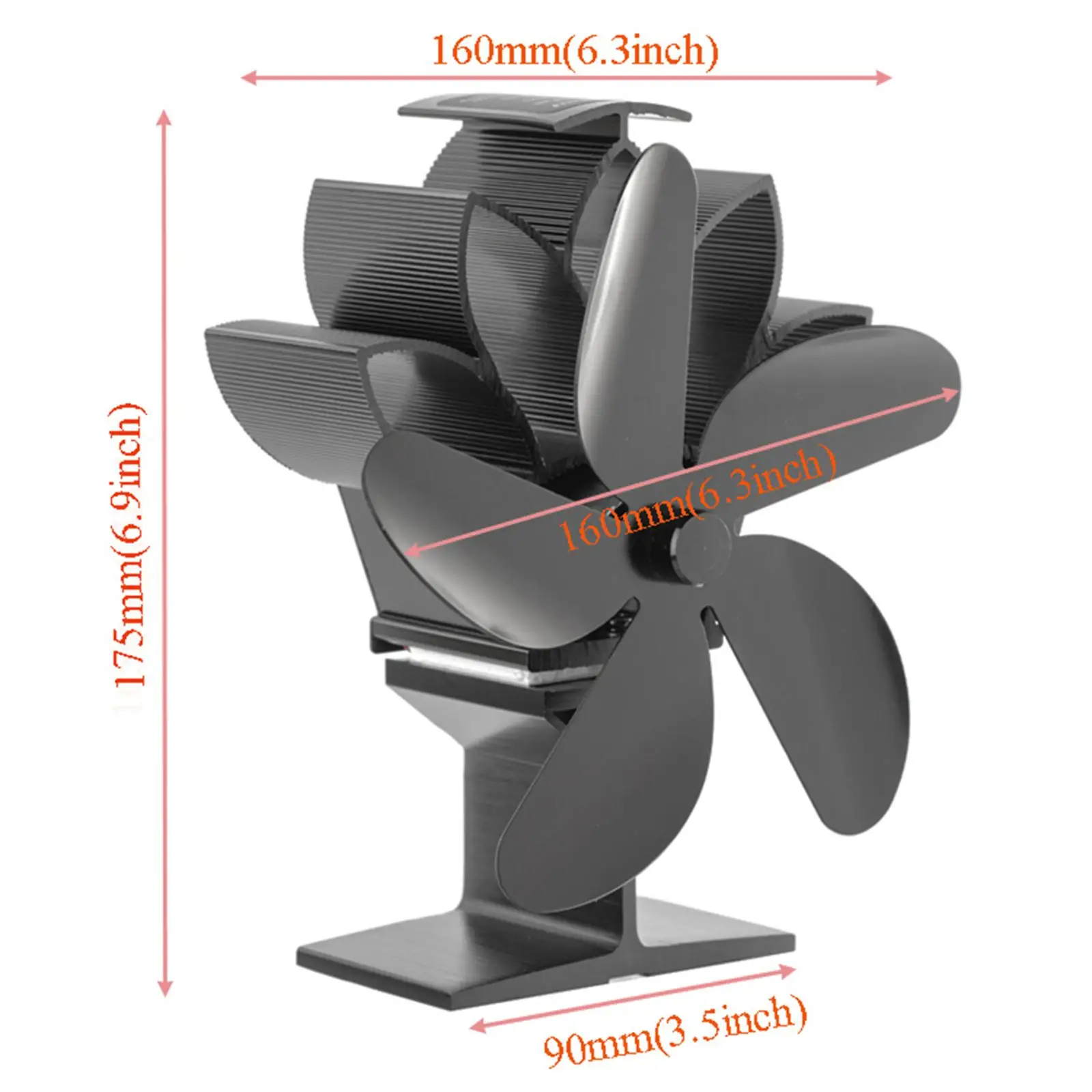 Powered Stove Fan /Log Burner/Fireplace and Efficient Distribution