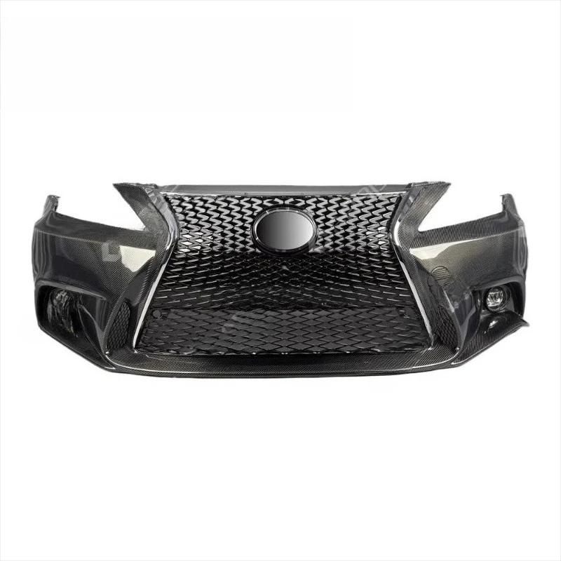 

Carbon Fiber Front Bumper for 2006-2012 for IS250 IS300 IS350 Bolt-On Sporty-Style Upgrade Carbon Black