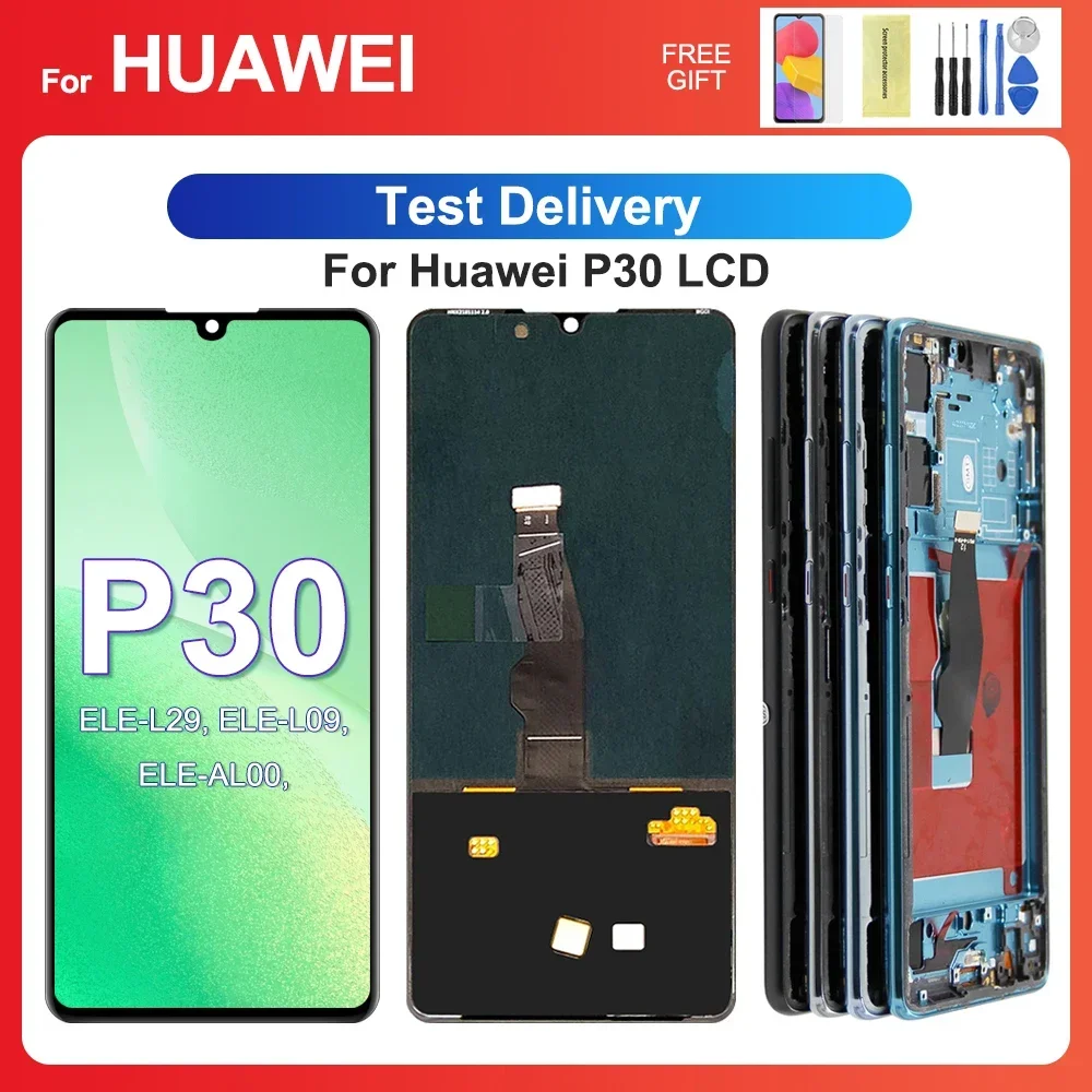 For HUAWEI P30 6.1''For  ELE-L29 ELE-L09 AL00 TL00 ELE-L04 LCD Display Touch Screen Digitizer Assembly Replacement