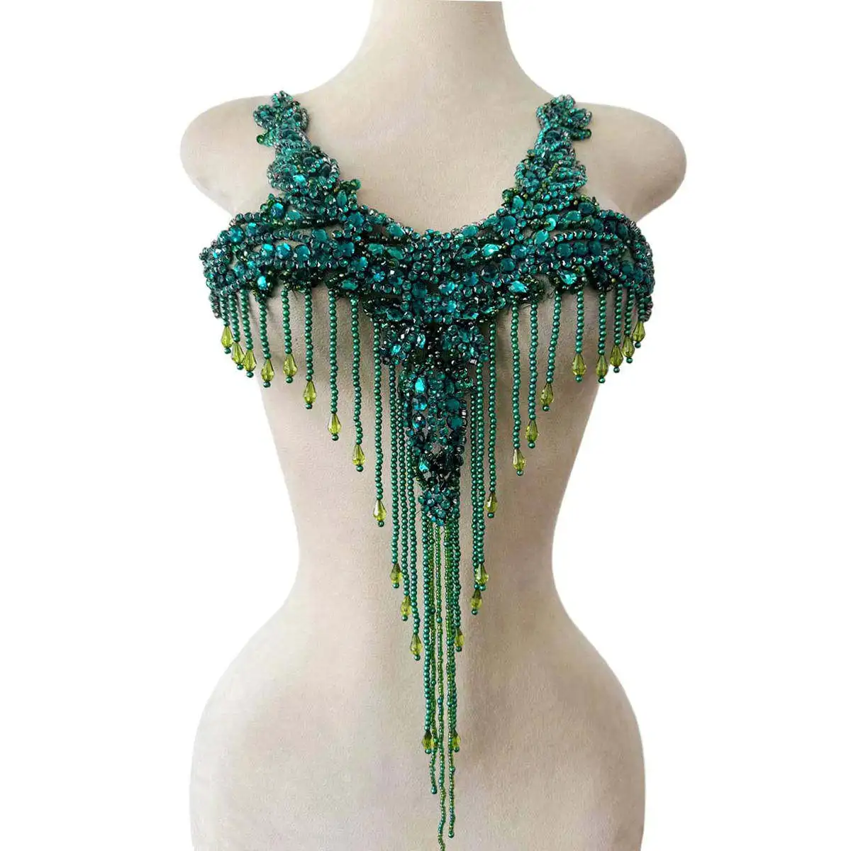 

Блестящие вышитые кружевные аппликации с бисером и стразами для вечерних платьев, декоративные элементы для костюмов, сделай сам