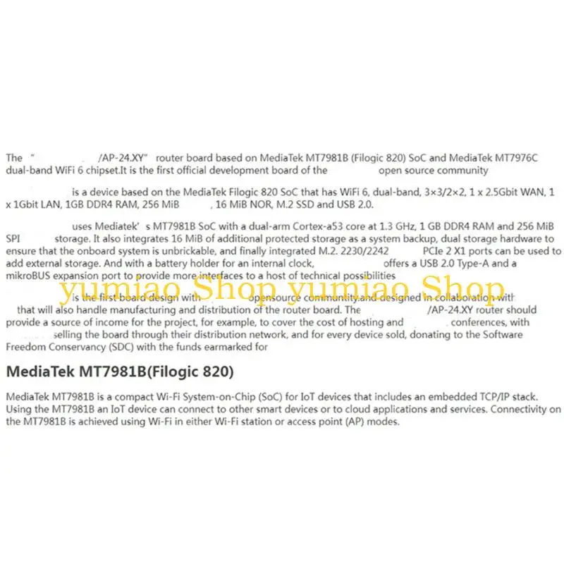 

Маршрутизатор 587B WiFi 6 с памятью 1 ГБ DDR4 для OpenWrt Double Band NVMe 2230 2242 SSD Поддержка творческих проектов