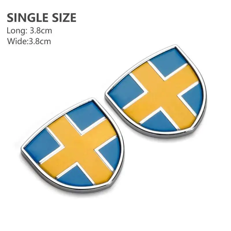 سيارة الجانب لاصق الشعار اكسسوارات الديكور لفولفو Rdesign Polestar AWD V50 S60 XC60 S40 XC40 XC90 V60 S80 S90 V90 V70 T6 T8