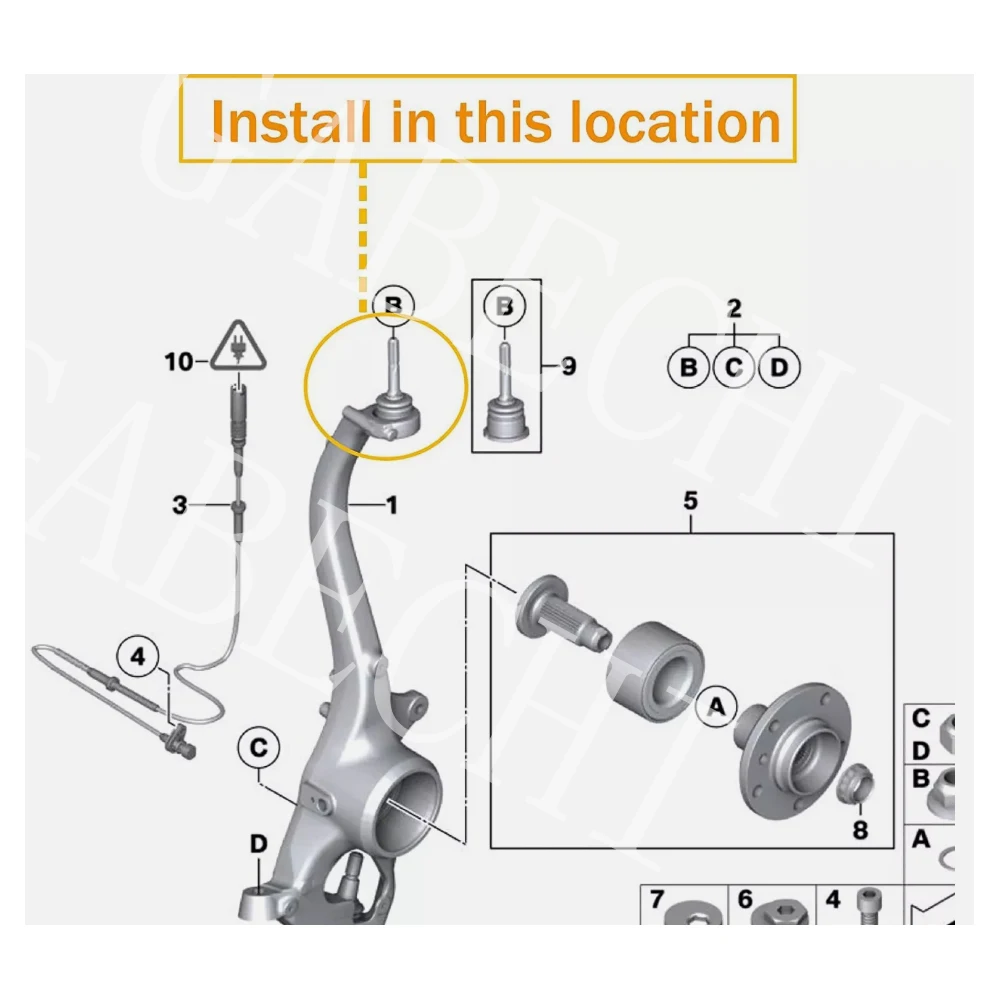 For Rolls Royce Phantom Front Control Arm Steering Joint Repair Kit
