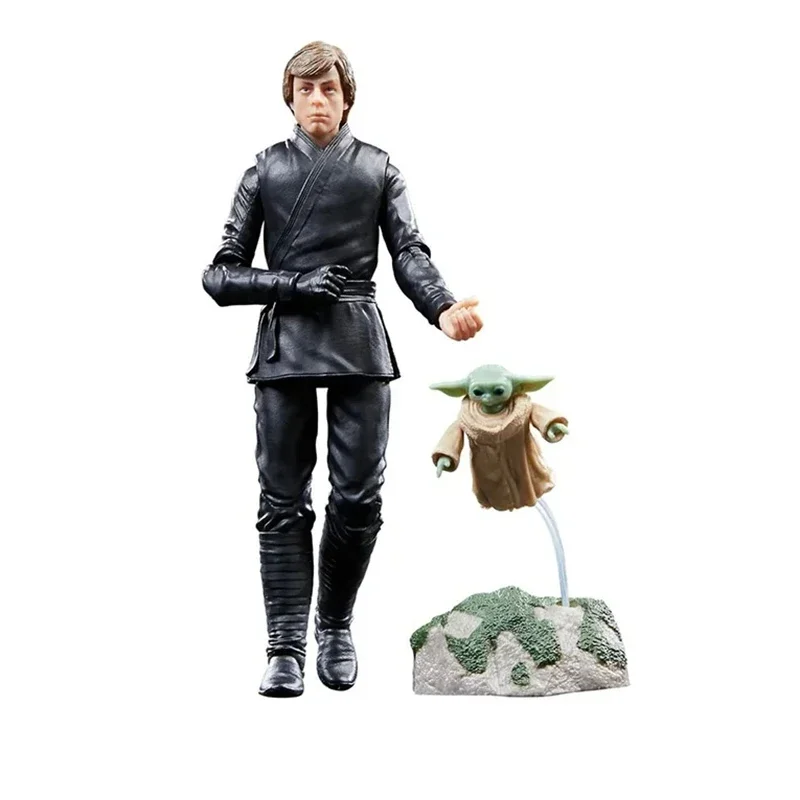 Original Star Wars Luke Skywalker & Grogu The Book of Boba Fett 6 Inches Black Series baby Yoda Action Figure Model Kid Toy Gift