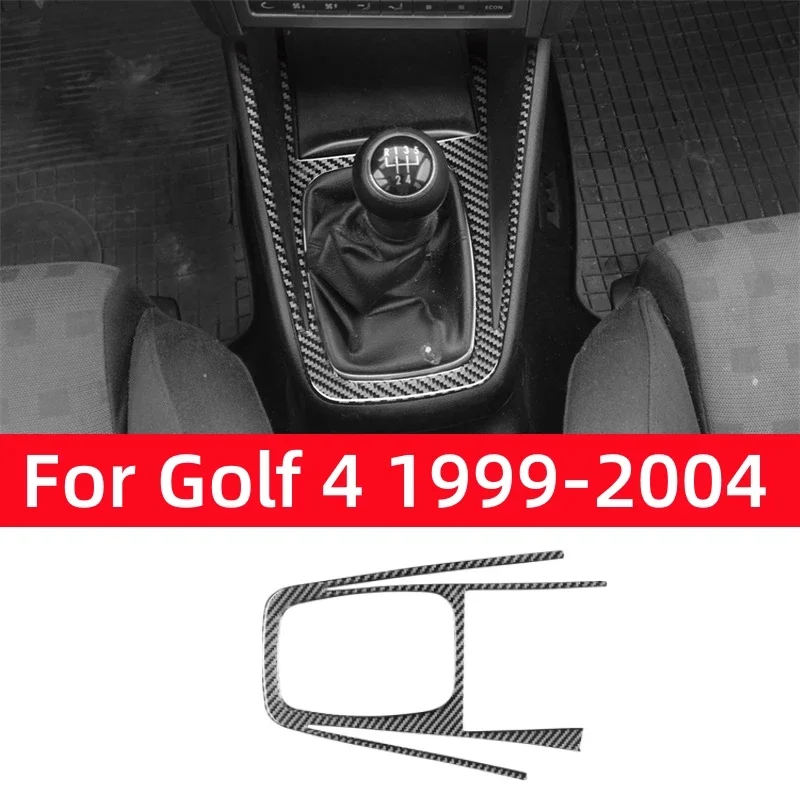 

Для VW Golf 4 Jetta Bora MK4 R32 GTI 1999-2004 аксессуары из углеродного волокна, внутренняя панель переключения передач автомобиля, накладка, наклейки, рамка