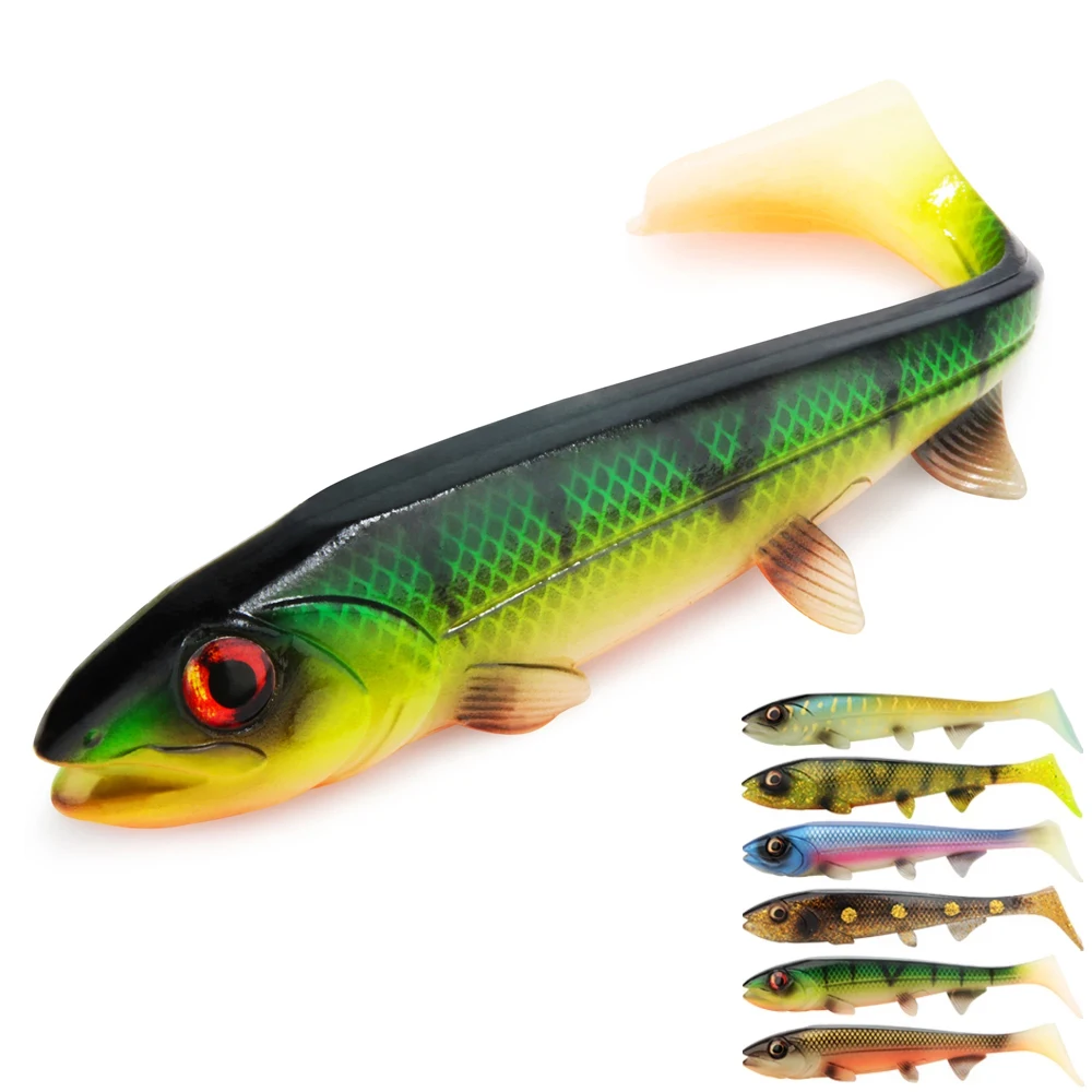 ذيل مربع سويم السحر 14 سنتيمتر 18 سنتيمتر الصيد البحري المتذبذب نابض بالحياة وهمية الصيد الطعم معالجة #1