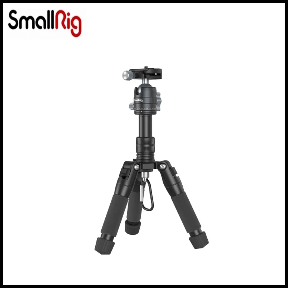 

SmallRig Aluminum Mini Tripod VT-20 Lightweight Portable Tabletop Tripod for Compact DSLRs,Smartphones 4289