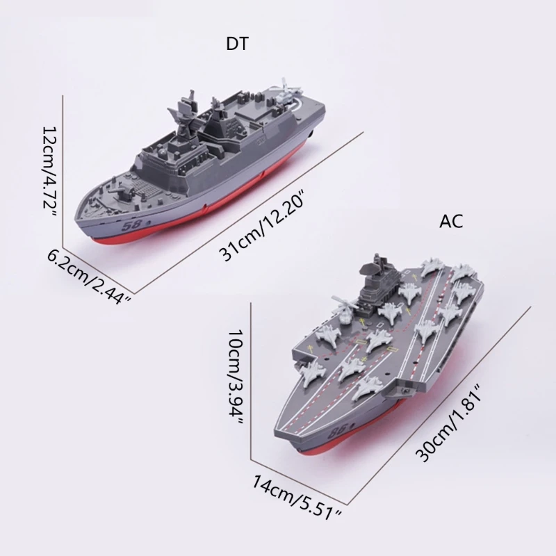 Remote Control Warships Boats for Adults and Kids Toy Gifts for Boys & Girls Pool Toy for Kids & Adults Marine Warships