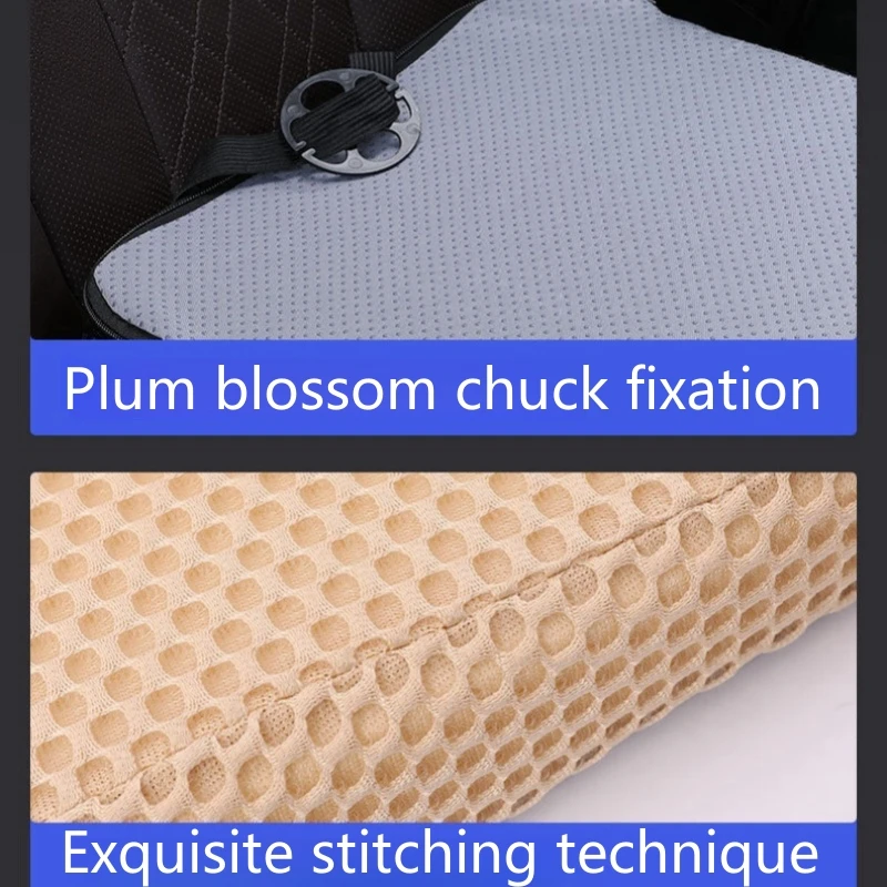 Car Seat Booster Cushion Honeycomb Memory Cotton Car Seat Cushion Car Simple Breathable 3D Mesh Thickened Sedentary Seat Cushion image 5