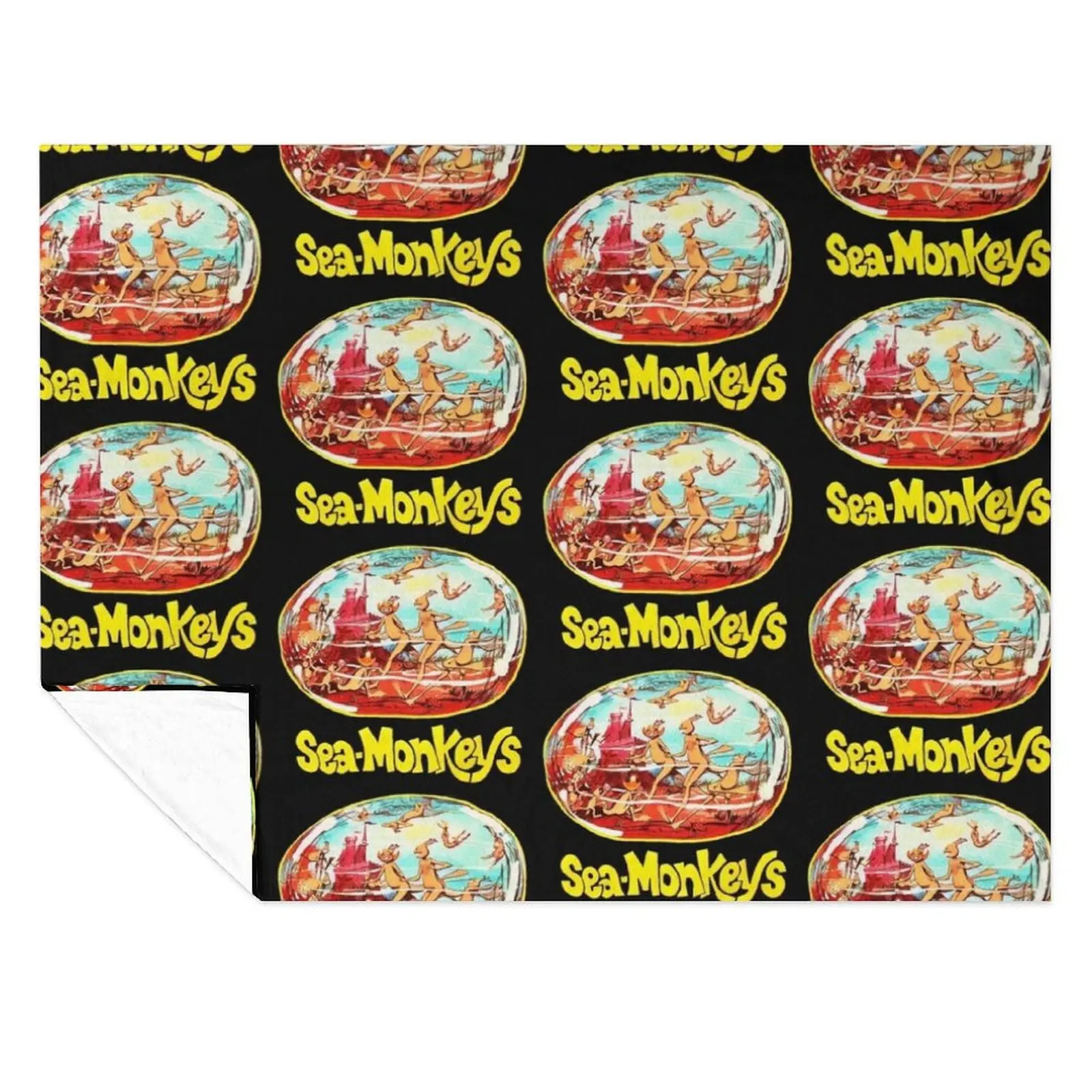 

Vintage Sea Monkeys Throw Blanket Vintage Extra Large Throw Loose valentine gift ideas Blankets