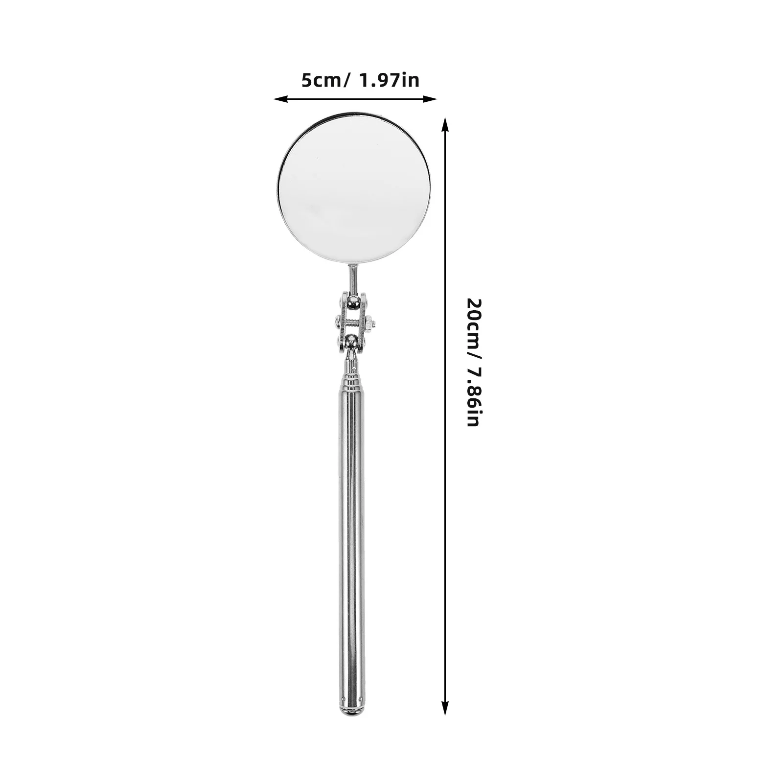 مرآة فحص تصغير مع مقبض قابل للتمديد لإصلاح السيارات وأداة فحص الميكانيكي لخطوط أنابيب السيارة
