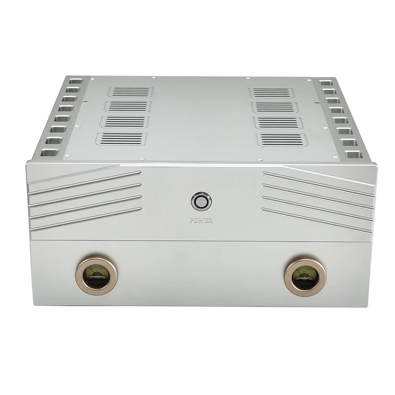 Deluxe aluminum Enclosure Class A Power Amplifier Chassis Big Case DIY Box For Audio Amp 438*200*410mm