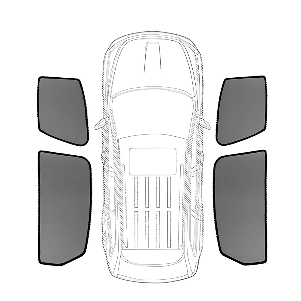 Niestandardowe osłony przeciwsłoneczne na okna samochodowe do Skoda Octavia MK4 Standard RS VRS Combi 2021 2022 2023 2024-2026, boczne zasłonki, zasłony na ramę. — 2