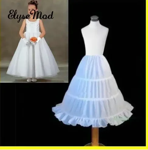 On Sale A-Line Petticoats Slip Ball Gowns Crinoline For Flower Girls Dresses in Stock Cheap Three Hoops Underskirt Little Girls