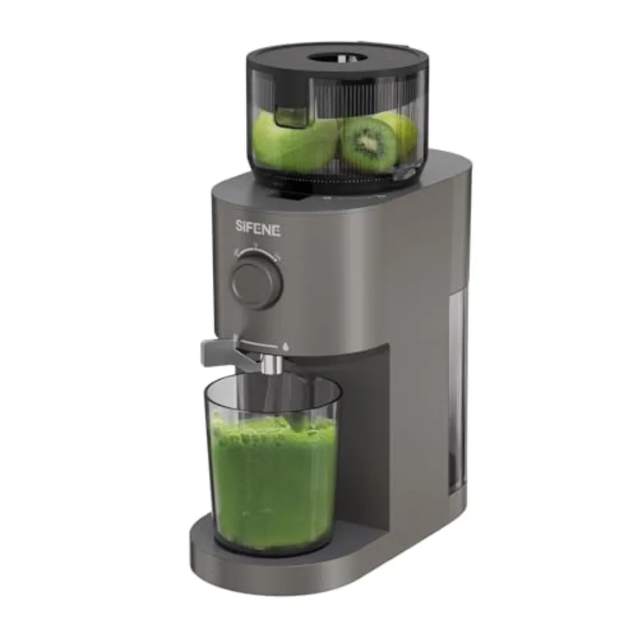 

Cold Press Juicer Slow Masticating Machine with 5.2 Extra Large Feed Chute for Whole Fruits Vegetables Easy Clean Self-Feeding