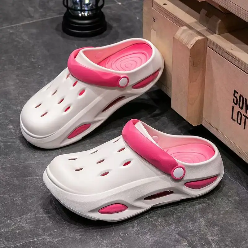 Women's Fashion Chunky Platform Sandals 2025 Summer Thick Sole eva  Garden Shoes for Men Outdoor Non Slip Beach Slippers