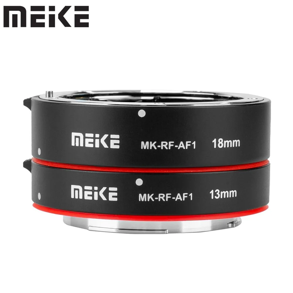 

Металлическое удлинительное кольцо Meike MK-RF-AF1 с автофокусом для макросов для камеры Canon RF EOS R RP R5 R6 R7 R8 R10 R50 R5C R6 Mark II R100
