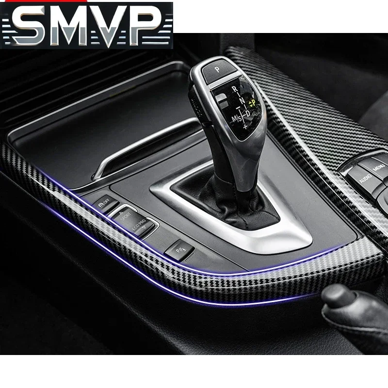 

Fit For Carbon fiber pattern Car Gear Shift Panel Side L Shape Strips Trim Interior Bmw 3 Serie 4 3gt F30 F31 F32 F34 F36 2014-2