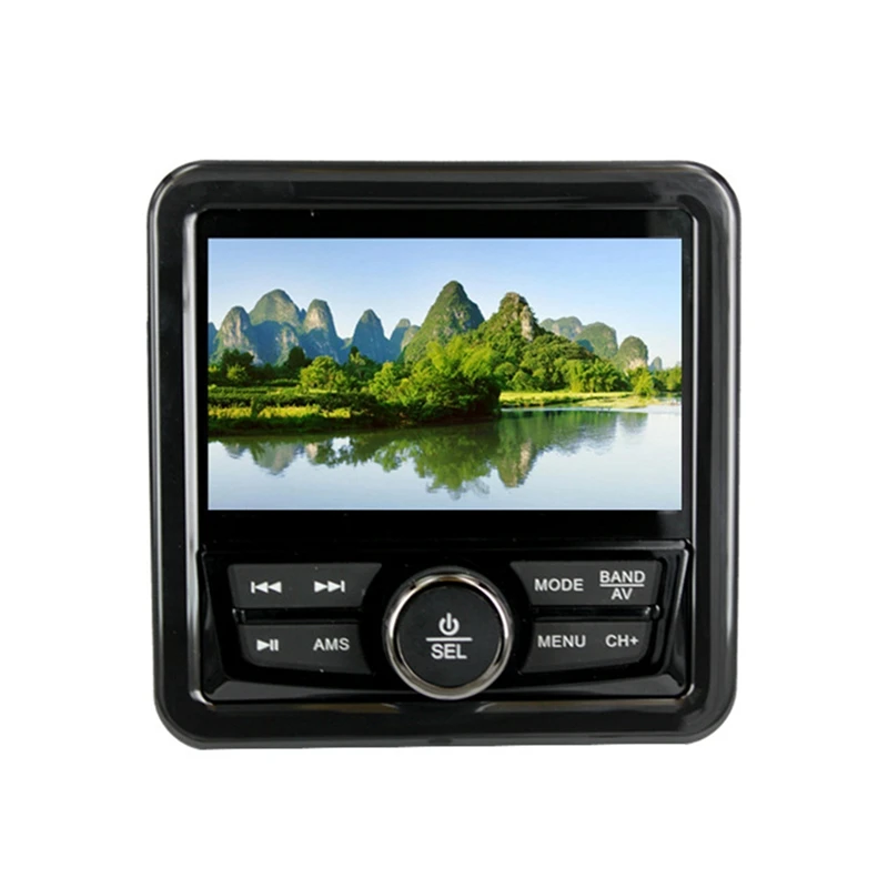 Radio Marine Stéréo Bluetooth FM AM, Lecteur Audio MultiXXL Numérique, Étanche, pour Yacht RL UTV, Voiturette de Golf, Pièces de Moto