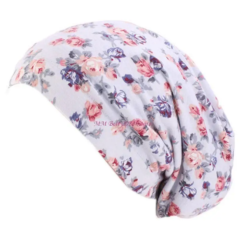 قبعة نوم نسائية مبطنة بالساتان من 49ME لتساقط الشعر، قبعة صغيرة مرنة واسعة النطاق من العلاج الكيميائي